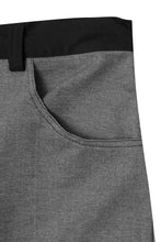 DOUBLE KNEE PHAT SHORTS IN STONE GREY