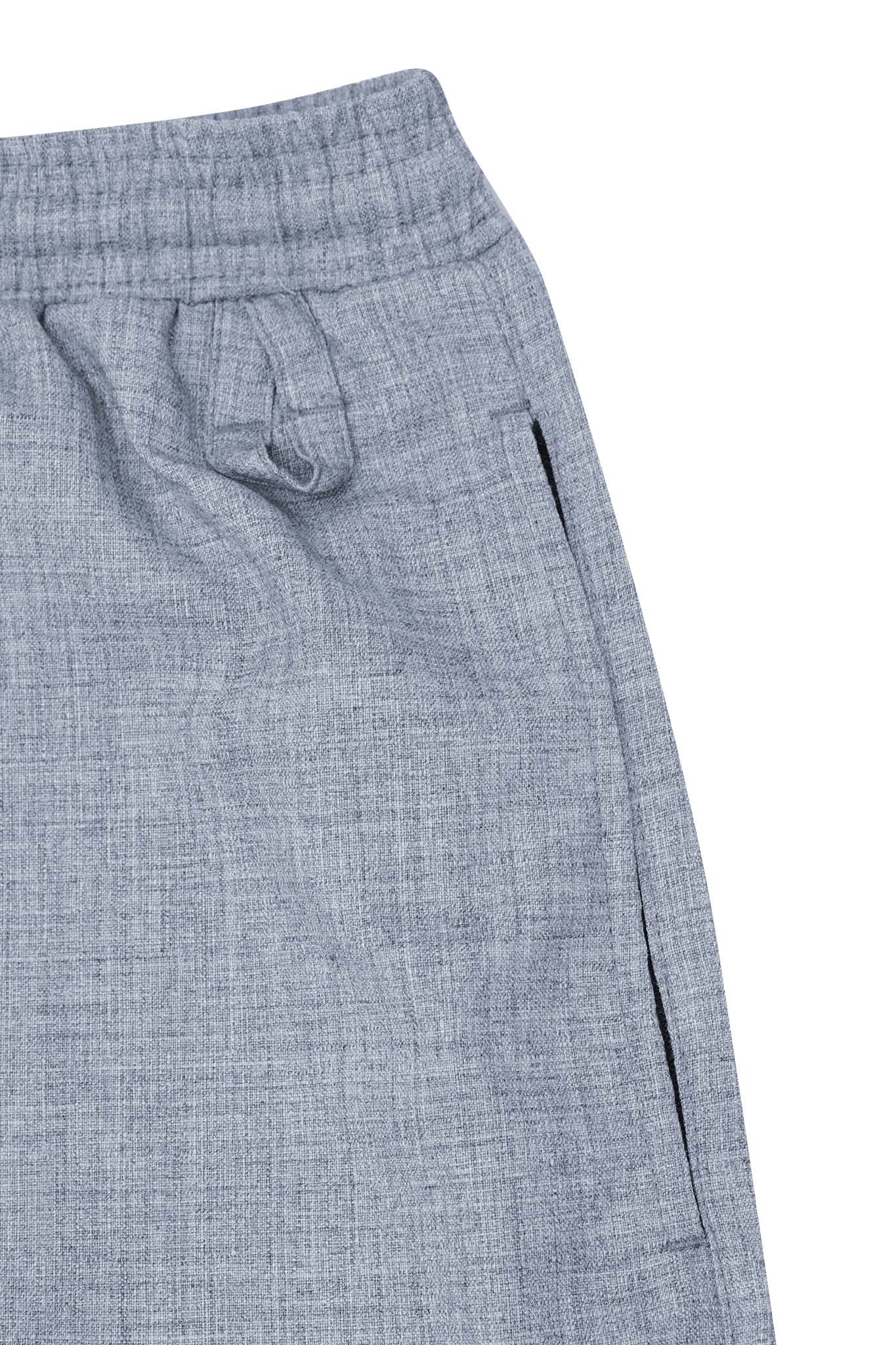 CROPPED LOUNGE PANTS IN PEBBLE BLUE