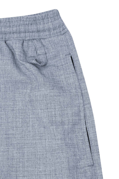 CROPPED LOUNGE PANTS IN PEBBLE BLUE