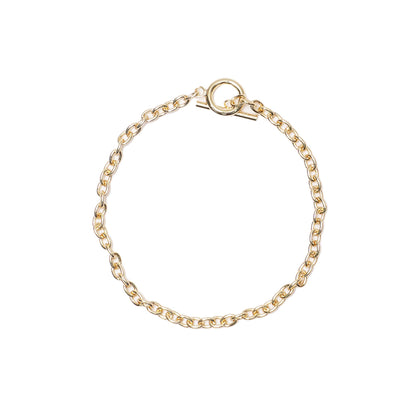 LOOP CHAIN GOLD BRACELET