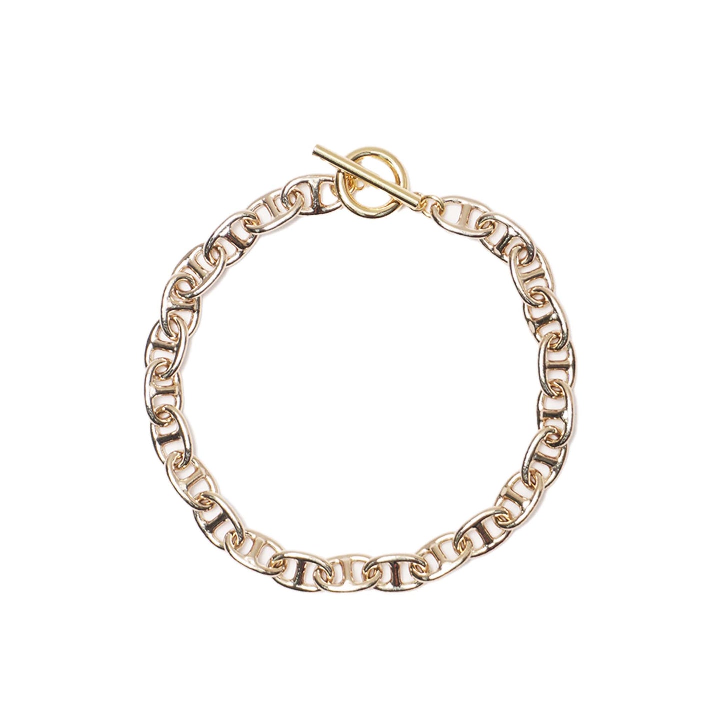 CHAIN TAB GOLD BRACELET