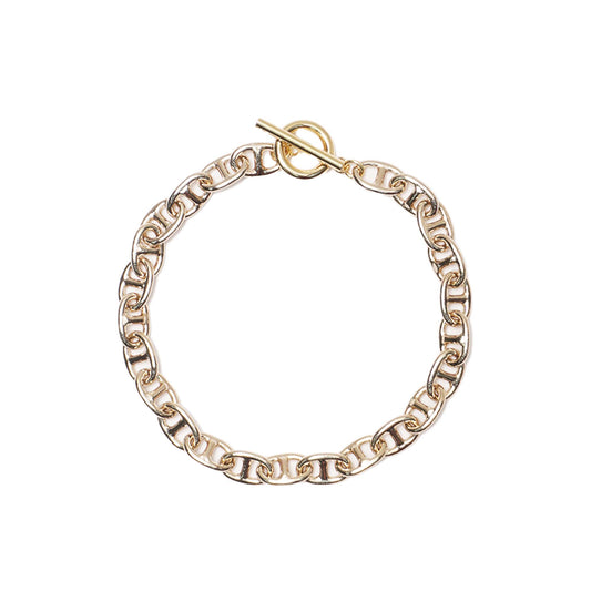 CHAIN TAB GOLD BRACELET