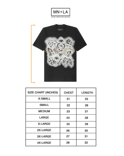 "CITY OF ANGELS" TEE IN ANTHRACITE