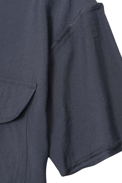MANDARIN SHIRT IN SLATE
