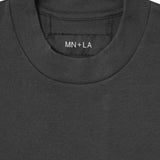 MOCK NECK TEE V4 IN CHARCOAL GREY