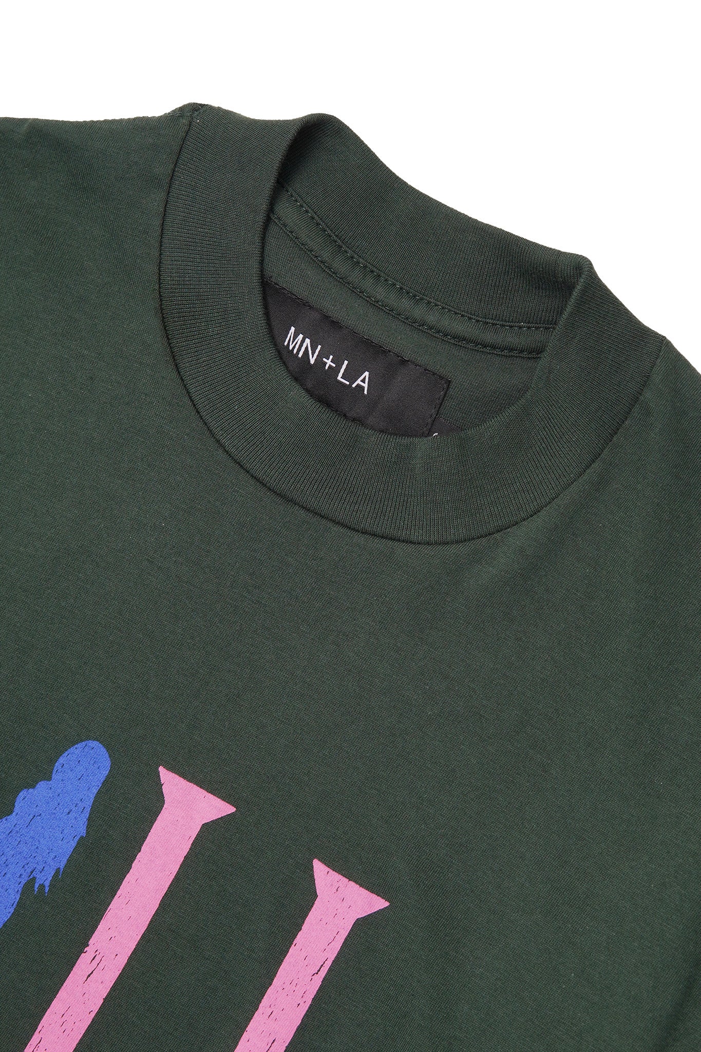 "CALL ME" TEE IN HUNTER GREEN