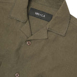 4 POCKET CUBAN SHIRT IN OLIVE