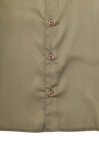 MANDARIN S/S SHIRT IN CELADON