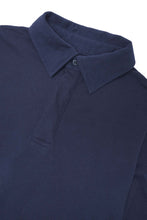 "CLUB" L/S POLO SHIRT IN NAVY