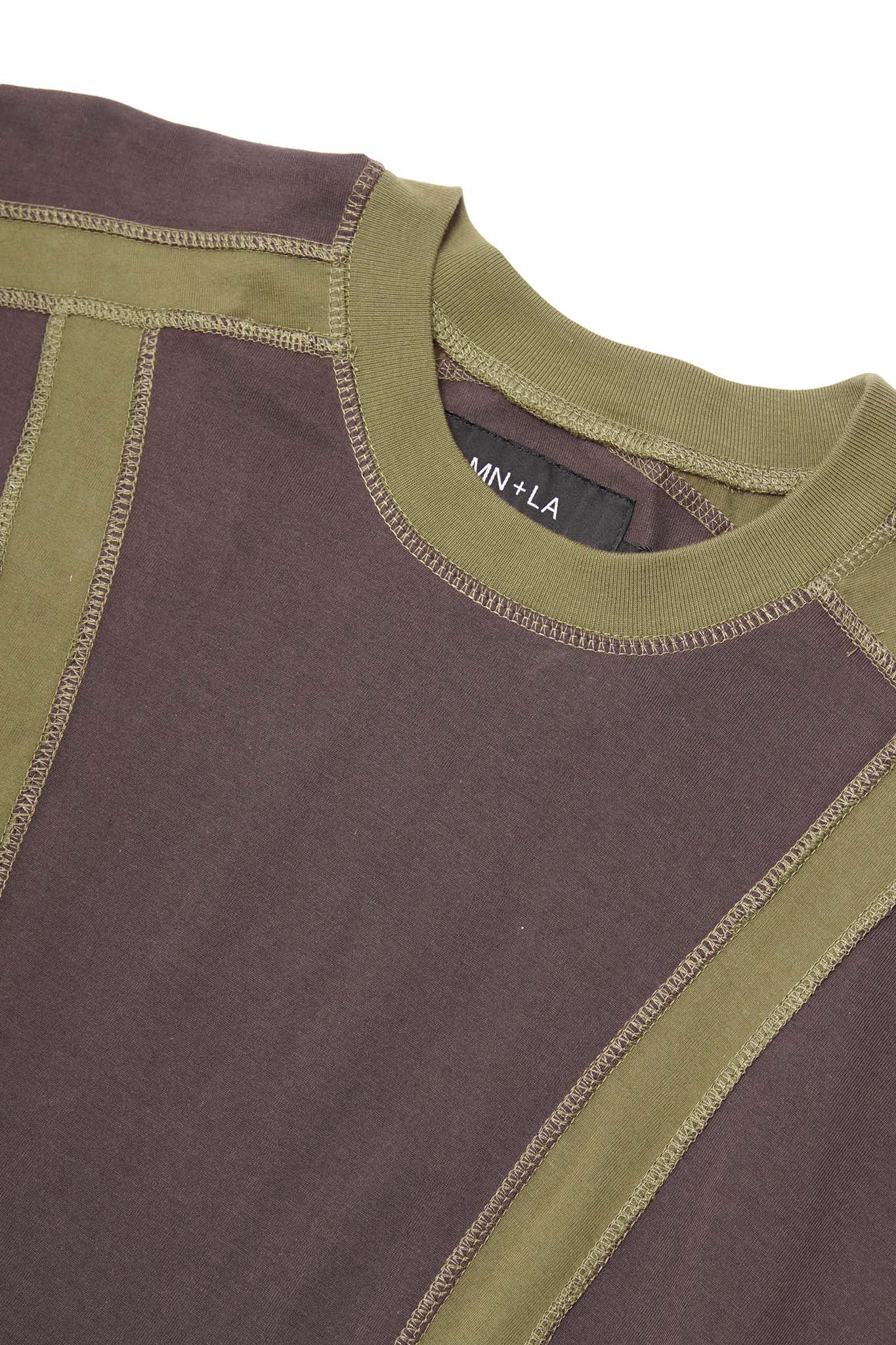 FLOW TEE IN STONE GREY