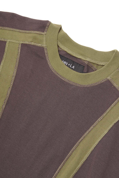 FLOW TEE IN STONE GREY