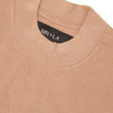 MOCK NECK TEE IN WHEAT