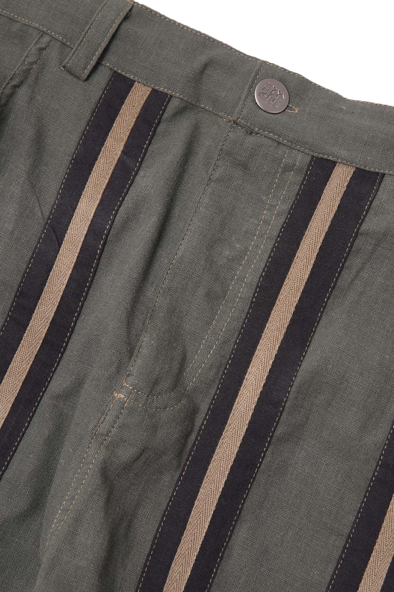 SME "STRIPE ME UP" PHAT PANTS IN PINE OLIVE