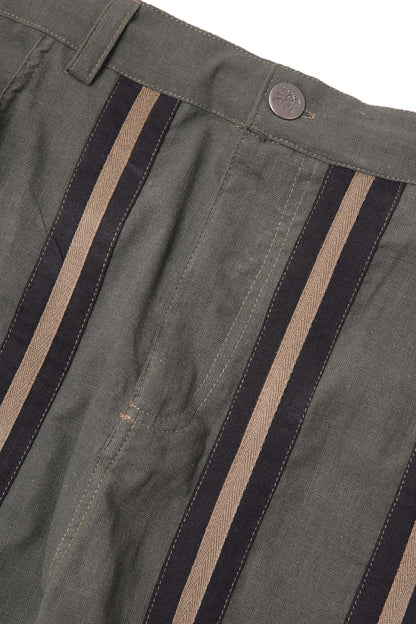 SME "STRIPE ME UP" PHAT PANTS IN PINE OLIVE