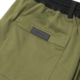 PLEATED ULTRA WIDE PANTS IN OLIVE