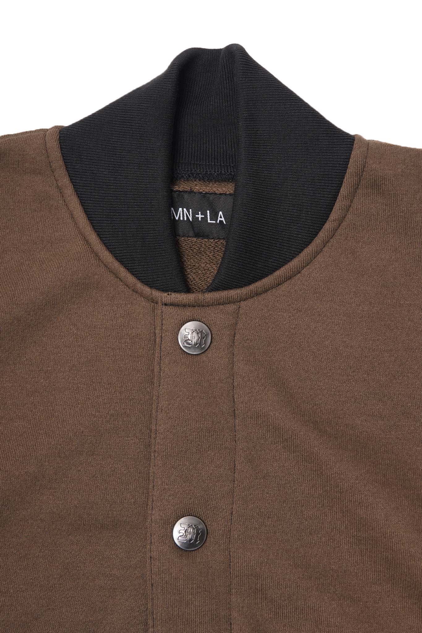 BRONCO VARSITY JACKET IN OLIVE DRAB
