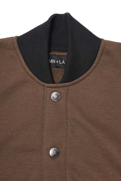 BRONCO VARSITY JACKET IN OLIVE DRAB