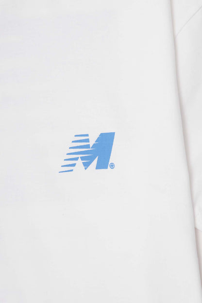 "OUTDOOR EXPLORATION" TEE IN COBALT BLUE