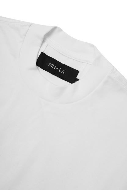 MOCK NECK TEE V4 IN WHITE