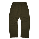 ROGUE SPLIT WIDE PANTS IN OLIVE STRIPED PIQUE