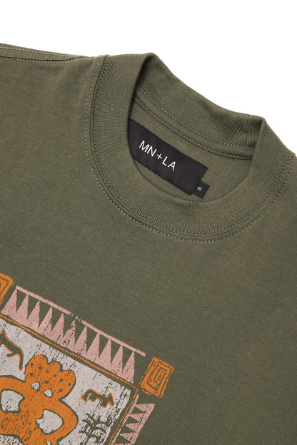 "SUPEREGO" ULTRA HEAVY TEE IN OLIVE