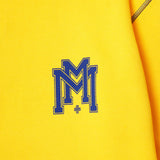 "M'$ UNIVERSITY V2" CUTOFF HOODIE IN CANARY YELLOW