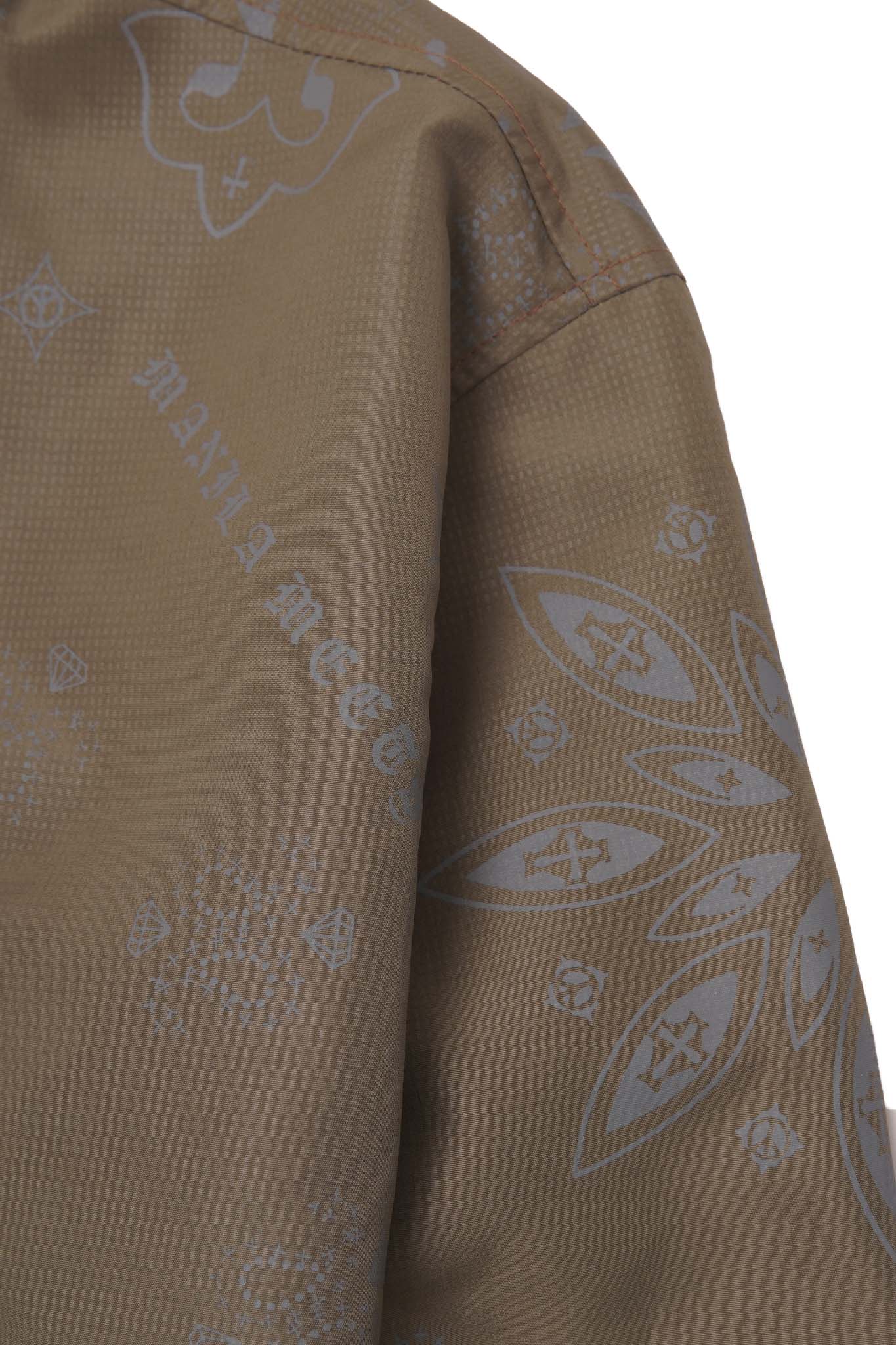 SHIFU JACKET IN OLIVE PAISLEY