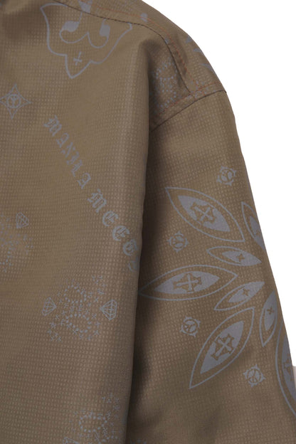 SHIFU JACKET IN OLIVE PAISLEY