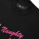NAUGHTY N' NICE "COCKTAILS" TEE IN ANTHRACITE