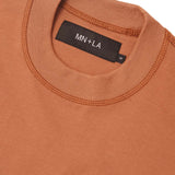 MN+LA™ SCRIPT LOGO TEE IN APRICOT