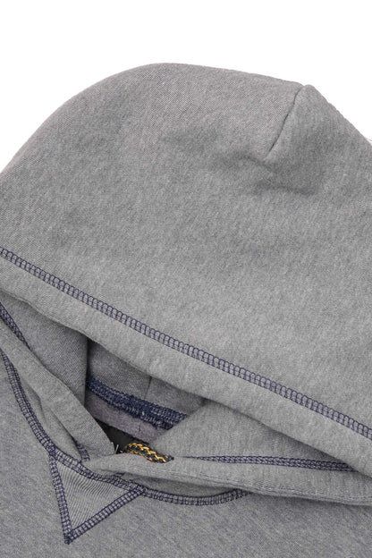 M+ EXO™ HOODIE IN HEATHER GREY/NAVY
