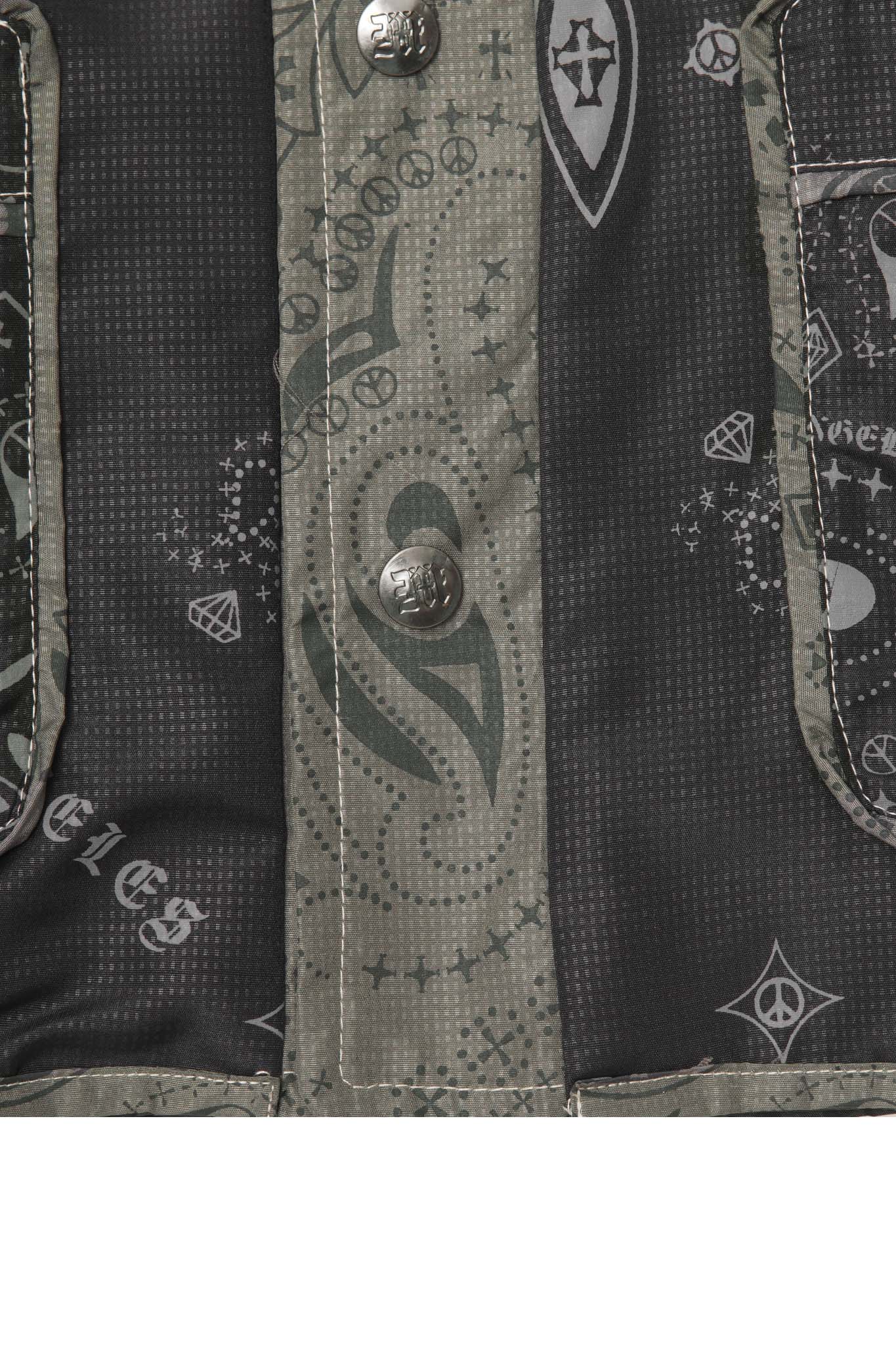 SHIFU JACKET IN ANTHRACITE PAISLEY