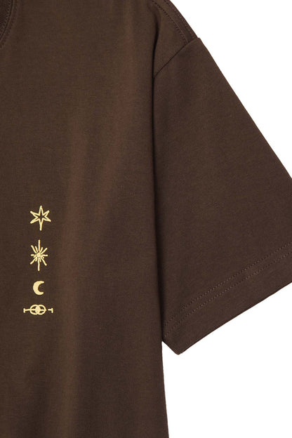 "ETERNAL RYTHM" ULTRA HEAVY TEE IN WOOD