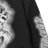 "CITY OF ANGELS" HOODIE IN ANTHRACITE