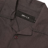 4 POCKET CUBAN SHIRT IN CHARCOAL GREY