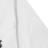 M'$ PAISLEY PATCHWORK MILITIA MOCK NECK TEE IN WHITE