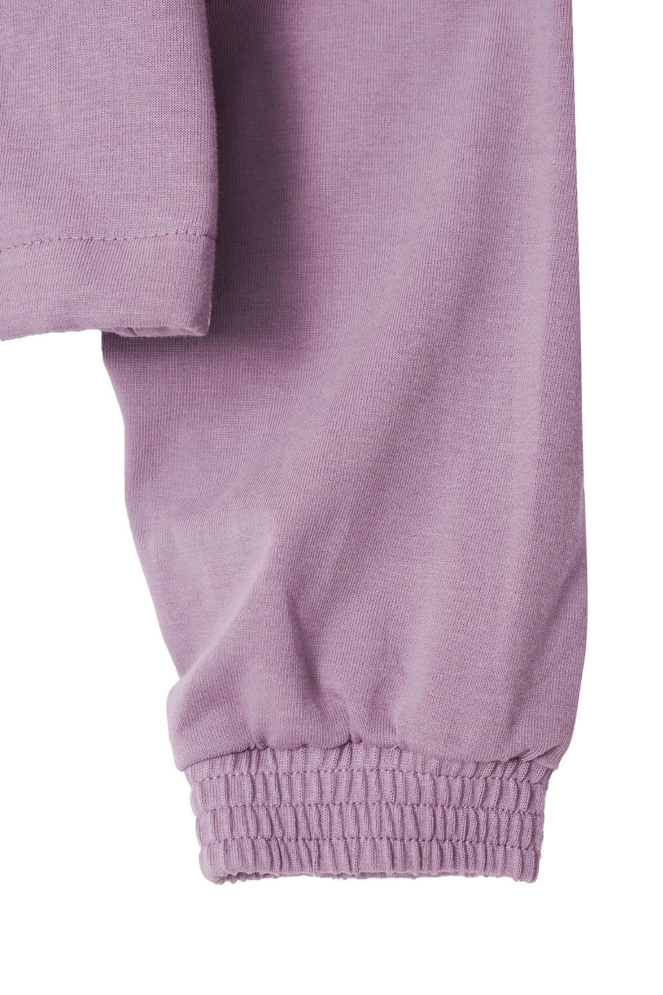 M+ QUARTER ZIP L/S TEE V2 IN LAVENDER