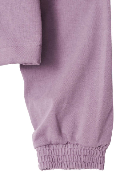 M+ QUARTER ZIP L/S TEE V2 IN LAVENDER
