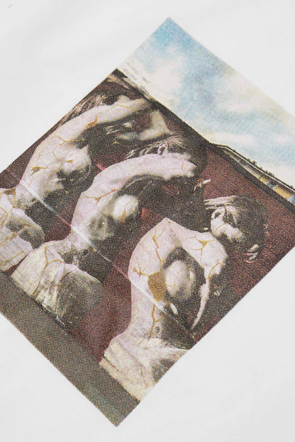 "TRES" TEE IN WHITE