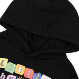 "SUN IS OUT" LITTLE HUMAN™ HOODIE IN CAVIAR