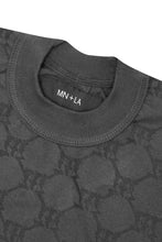 "MULTI M'$" MOCK NECK TEE V3 IN CHARCOAL GREY