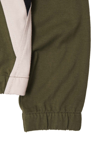 "NEEDLEWORK" LITTLE HUMAN™ JACKET IN OLIVE