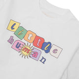 "SUN IS OUT" LITTLE HUMAN™ LONGSLEEVE TEE IN WHITE