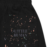"PAINT SPLAT" LITTLE HUMAN™ PLEATED SHORTS IN CAVIAR