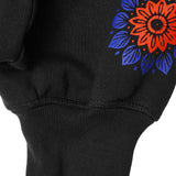 "TEMPLE BLOOM" HOODIE IN CAVIAR