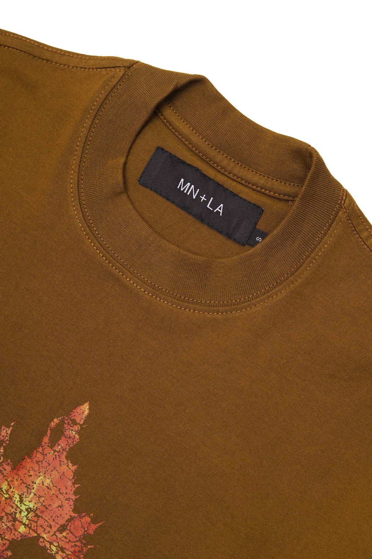"BURN IN PEACE" TEE IN RUST