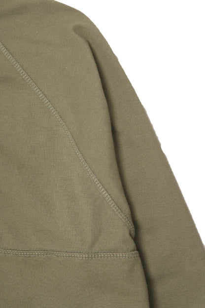 QUARTER ZIP L/S TEE V2 IN OLIVE