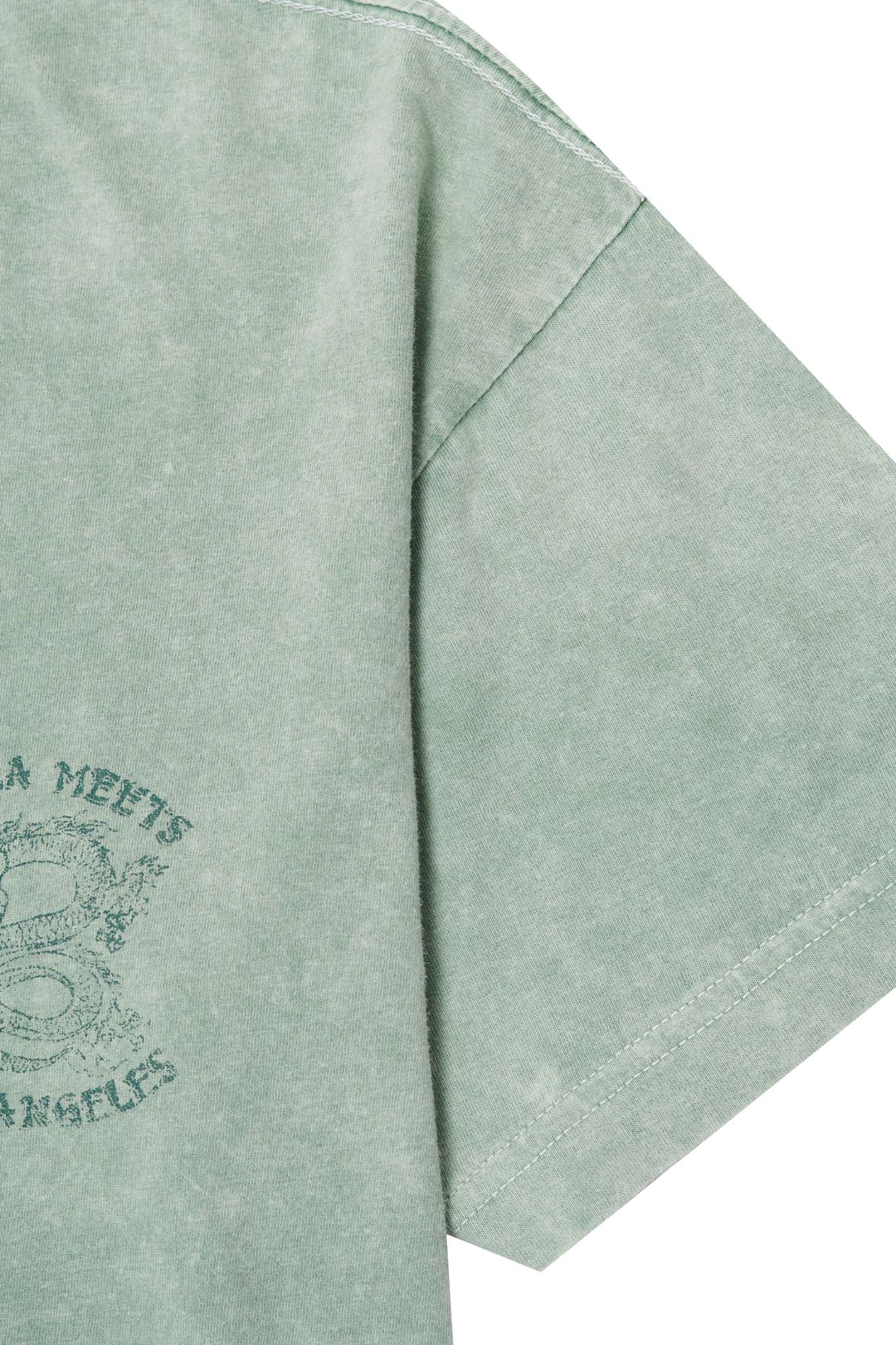 NAUGHTY N' NICE "DRAGON'S LUCK" TEE IN TEMPLE JADE