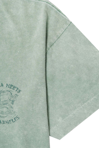 NAUGHTY N' NICE "DRAGON'S LUCK" TEE IN TEMPLE JADE
