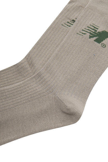 "OUTDOOR EXPLORATION" SOCK IN SAGE